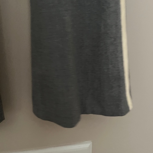 THEORY Slacks Pants Gray White Tuxedo Stripe Wool Flare Leg Women's Size 4 - Picture 9 of 10